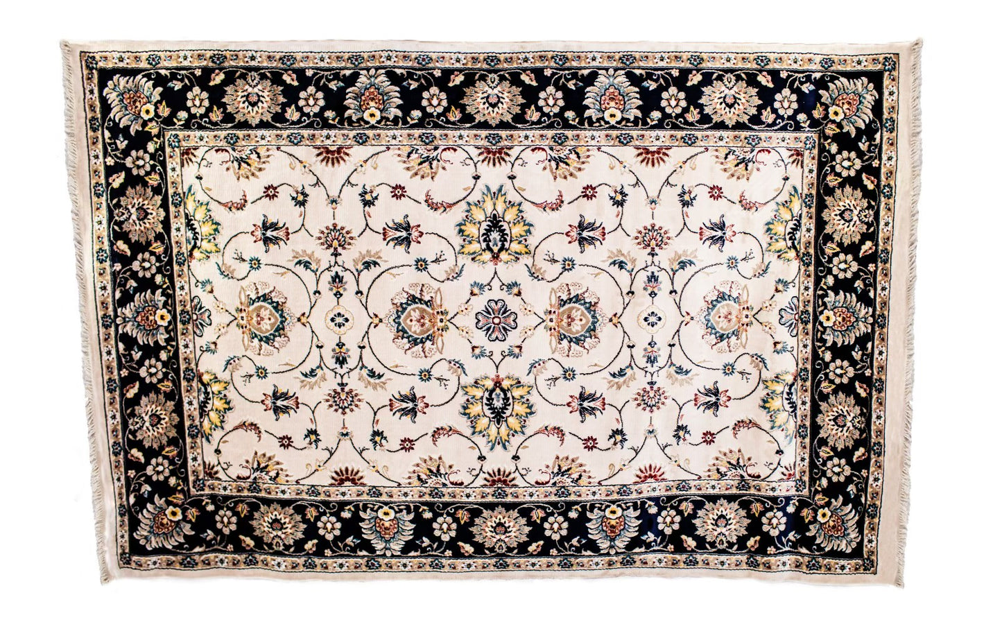 Kazak Design Rug with Navy Color