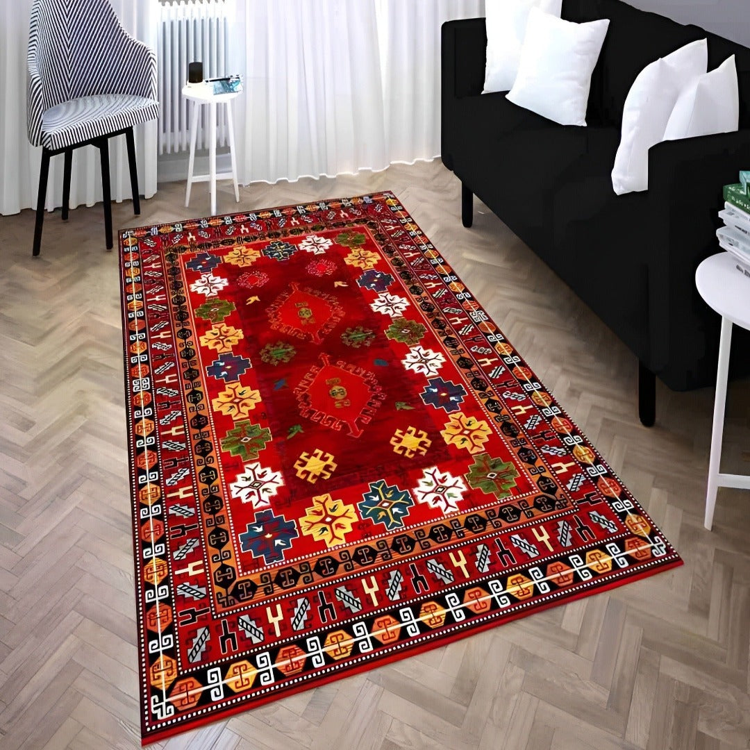 Anatolian Collection Afghan style rug with colorful design | AN001