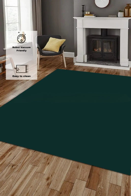 Modern Green Non-Slip and Easy-to-Clean Rug | Bamboo Collection | 008