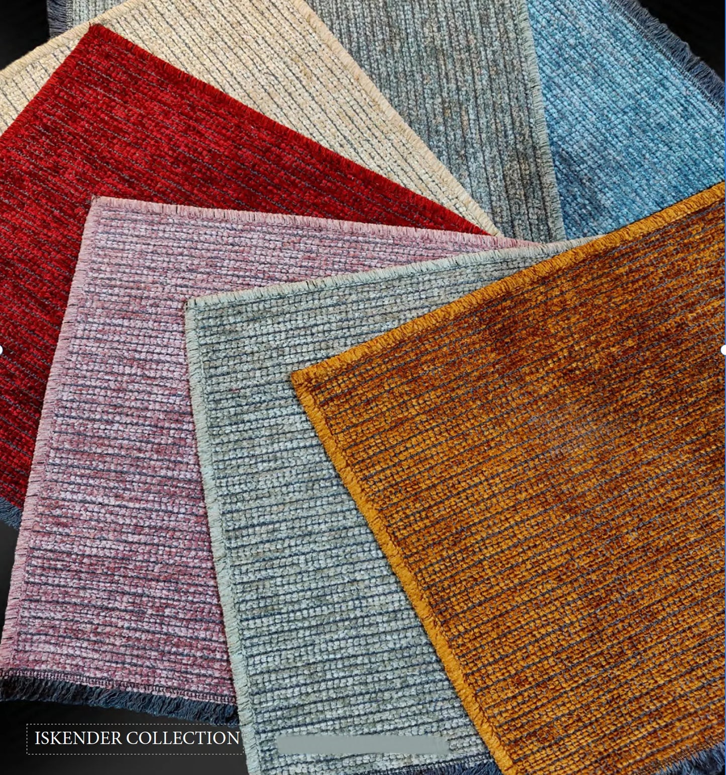 Iskender Collection Runner Rug, 6 colors, Machine washable & non-slip