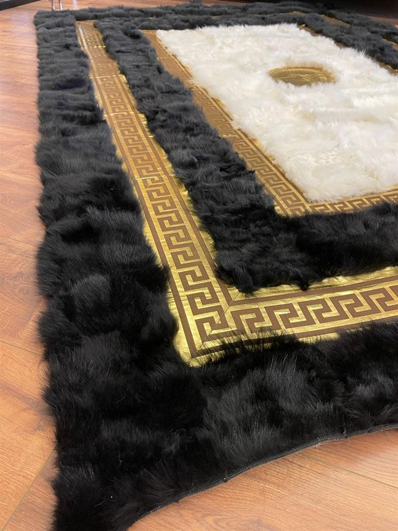 Versace Frame Design | Toscana Premium Leather Luxury Rug